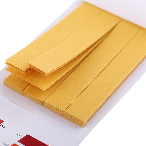 80 Strips Yellow Professional 1-14 pH Litmus Paper Tester Papers for Water, Cosmetics, Soil Acidity Lab Consumables