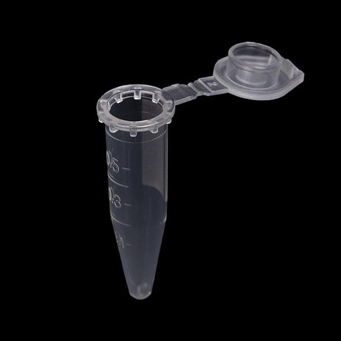 0.5ml Microcentrifuge Tubes with Snap Cap, 1000 Pcs Sterilized Clear Plastic Vials