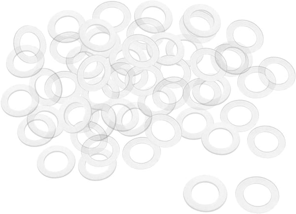 uxcell Nylon Flat Washers M12 20mm OD 12mm ID 1mm Thickness Sealing Gasket for Faucet Pipe Water Hose.
