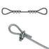 1/8 Inch M3 Wire Rope Cable Clip Clamp, 304 Stainless Steel U Bolt Saddle Fastener, 22 Packs
