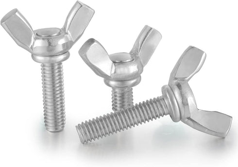 M5 Metric Wing Bolt, Stainless Steel Butterfly Screw, Pack of 10 (M5 * 20mm)
