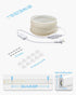 10FT 110V-120V IP65 3M 3000K Outdoor COB LED Strip Lights Waterproof with Switch Plug in AC LED Rope Light Warm White