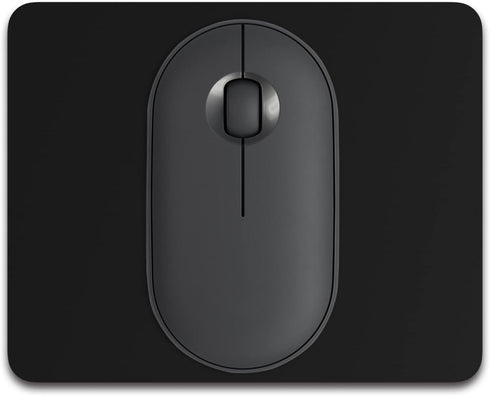 Dapesuom Small Mouse Pad, 5 x 6 Inch Thick Rubber Non-Slip Portable & Washable Mini Mouse Mat for Gaming, Jet Black