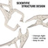 Hoteche 3pcs Mini Locking Plier Set, 5" C-Clamp, Long Nose, Round Jaw Versatile Tools for Grip and Secure