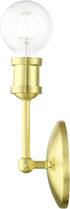 14429-12 1 Livex Lighting Lansdale Light ADA Vanity Sconce, Satin Brass