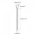 uxcell Split Cotter Pin, 2.5mm x 40mm Stainless Steel Clip Fastener Fitting for Automotive, Mechanics, Silver Tone, 30Pcs