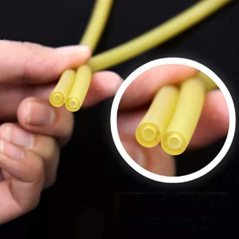 Natural Latex Rubber Tubing for Speargun Band Slingshot, 10ft/33ft, 0.2" OD 0.12" ID