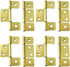 QCAA Flag Three Leaf 3-1/2" Bifold Shutter Hinge for Non-Mortise Cabinet Hardware,