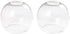 Clear Seeded Glass Globe Lamp Shades Replacement Lampshade Cover with 1-5/8-inch for