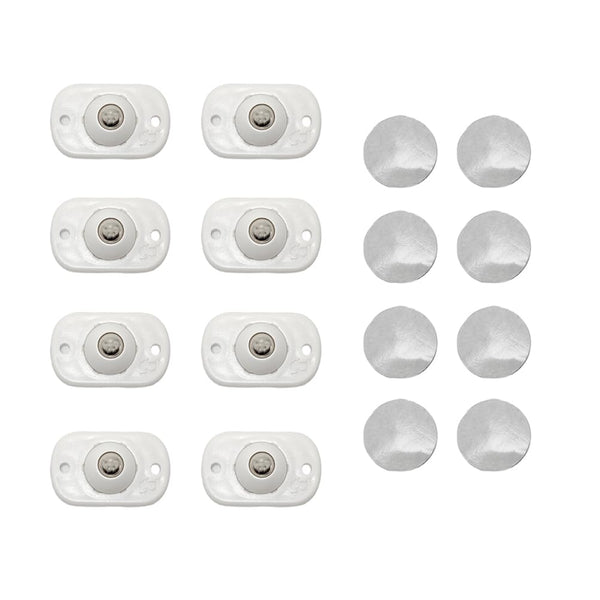 QUUPY 8Pcs 1.5x2.8CM Self Adhesive Caster Wheels Smooth Rotation Appliance Wheels Small Pulley