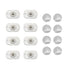 QUUPY 8Pcs 1.5x2.8CM Self Adhesive Caster Wheels Smooth Rotation Appliance Wheels Small Pulley