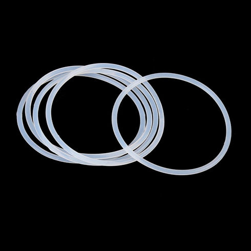 X AUTOHAUX Silicone O-Rings - Pack of 10, 43.6mm OD 40mm ID 1.8mm Width VMQ Seal Gasket for Pipe Repair, White