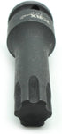 TEMO IP70 3 Inch Long Black Impact Torx Plus 6 Point Socket Bit, 1/2 Inch Square Drive