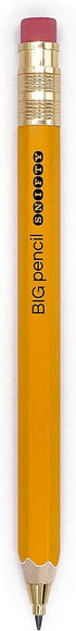 BIG Graphite Mechanical Pencil Set - 1 Pencil + 12 Refill Leads + 3 Erasers by SNIFTY