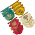 Shagun Envelopes - Pankha Fan Shaped - 2-fold Fancy Designer Set - Pack of 10 - Red for Indian Wedding