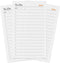 Notsu To Do List Grid Index Cards 3x5 | 50 Task Planner Vertical Notecards