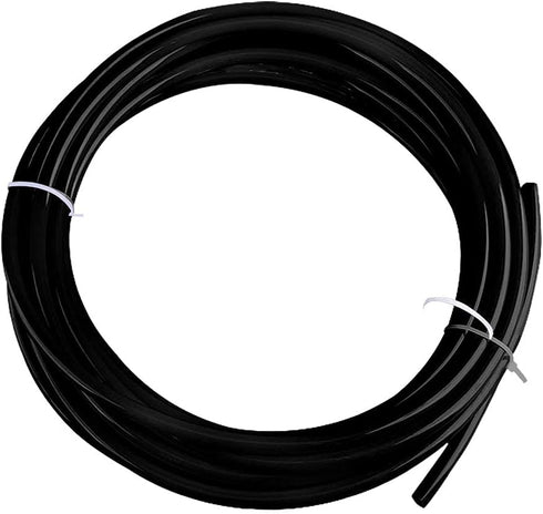 Joywayus 12mm x 8mm Pneumatic Tubing, Air Compressor PU Pipe, 16.4ft Black Hose for Fluid Gas Transfer