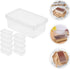 10pcs Cake Box Clear Tiramisu Box, Food Containers Bakery Carrier Packing Small Cake Holder with Lid