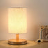 40W Desk Lamp Wooden Table Lamp Ambient Night Light Minimalist Lamps for Nightstand Modern Aesthetic Bedside Lamps