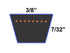 D&D PowerDrive ORB-H-1094 Kevlar Replacement Belt for MTD 754-0142, 754-0343, 954-0142, 954-0343, 3/8" x 31"