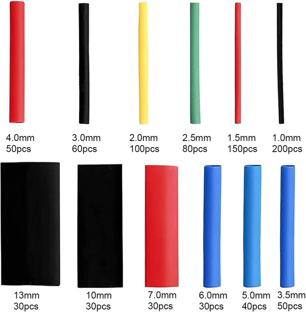 850PCS Multicolor Heat Shrink Tubing Kits, Electronic Assortment for Marine Grade Repair Wire Cable Insulation