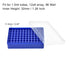 uxcell Storage Box, Centrifuge Tube Rack for 1.5ml Microcentrifuge Tubes, 96-Well Polypropylene Holder, 11.5mm Hole Dia