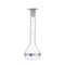 EISCO Volumetric Flask, 50ml - ASTM Class A, Tolerance ±0.05ml, Interchangeable Polypropylene Stopper, Borosilicate