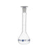 EISCO Volumetric Flask, 50ml - ASTM Class A, Tolerance ±0.05ml, Interchangeable Polypropylene Stopper, Borosilicate