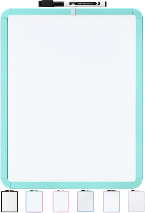 Mr. Pen Dry Erase Board, 14” x 11” Small White Board with Black Marker, Mint Green Frame for Home or Office