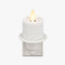 Luminara Flameless Candle Nightlight w/Dusk to Dawn Light Dark Auto Sensor, White