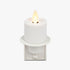 Luminara Flameless Candle Nightlight w/Dusk to Dawn Light Dark Auto Sensor, White