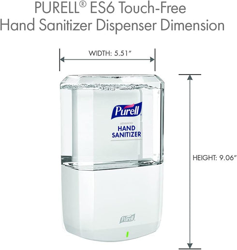 ES6 1200 mL ES6 (Pack 1) 6420-01 PURELL Automatic Hand Sanitizer Dispenser, White, Compatible with PURELL Automatic