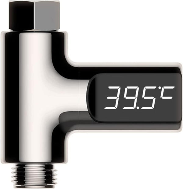 Chesoon Instant-Read Shower Thermometer LED Digital Display Fahrenheit/Centigrade 5-85/41-185 Baby Bath Water Powered