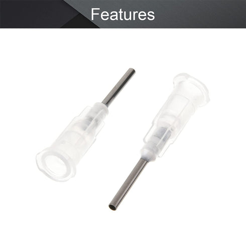 Utoolmart Industrial Dispensing Needle, 10pcs 17G Blunt Tip Syringe Needles with Luer Lock for Refilling E-Liquid