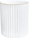 Pen Holder for Desk, Ceramic Pencil Cup, Makeup Brush Organizer, White