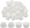 Zorfeter 30 Pcs White Hole Plugs, 13mm (1/2 inch) Flush Type Panel Plastic Plugs for Furniture