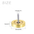 METALLIXITY Mirror Screws (25mm/0.98") 2Pcs, Decorative Brass Polished Cover Cap Nails