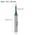 uxcell Router Bit 1/4" Shank, 1/8" Cutting Dia Single Straight Flutes Carbide Tool (2 Pcs)