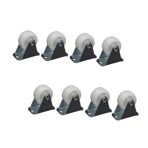 ABOOFAN 8pcs 1-Inch Heavy Duty PP Nylon Swivel Caster Wheels Directional Furniture