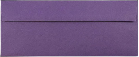 JAM PAPER #10 Business Premium Envelopes, Dark Purple, 4 1/8 x 9 1/2, 50/Pack with Peel and Seal Closure