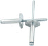 60 Pcs Large Flange Aluminum Blind Rivets, 3/16" x 1" Dome Head Pop Rivets for Installing Accessories, Silver