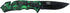 Master USA MU-A001 Series Spring Assist Folding Knife, Black Blade, 4-1/2-Inch Closed