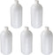 Othmro 5Pcs 1000ml/33.82oz PE Bottles, Small Mouth Laboratory Reagent Bottle for Food Store, White Translucent