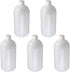 Othmro 5Pcs 1000ml/33.82oz PE Bottles, Small Mouth Laboratory Reagent Bottle for Food Store, White Translucent