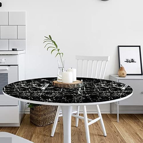 Arthome Black Marble Contact Paper, 15.7"x120" Self Adhesive Wallpaper, Removable Decorative Film for Desk, Kitchen