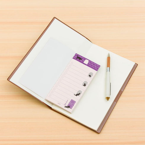 DESIGNPHIL 11764006 Midori Sticky Note Paper, Doing Cat Pattern