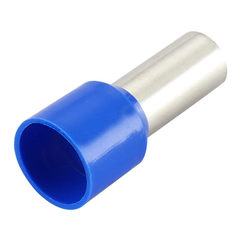 Baomain AWG 6/16.0mm² Wire Copper Crimp Connector, Insulated Ferrule Pin Cord End Terminal, Pack of 100, Blue
