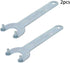 Utoolmart 2Pcs Angle Grinder Wrench, Zinc Plating Finish Iron Lock Nut Spanner for Dewalt, Milwaukee, Makita