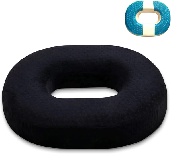 Donut Pillow Seat Cushion for Tailbone Pain Relief - Orthopedic Gel &