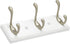 Richelieu Hardware Utility Hook Rack, 10 in (255 mm), Matte Nickel and White